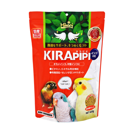 キラピピ インコ中粒＜オカメインコなどの中型インコに＞｜鳥のエサ